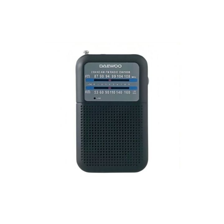 Radio Portátil Daewoo DW1008/ Negra