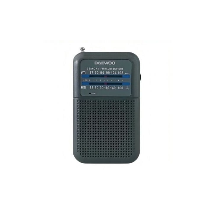 Radio Portátil Daewoo DW1008/ Gris