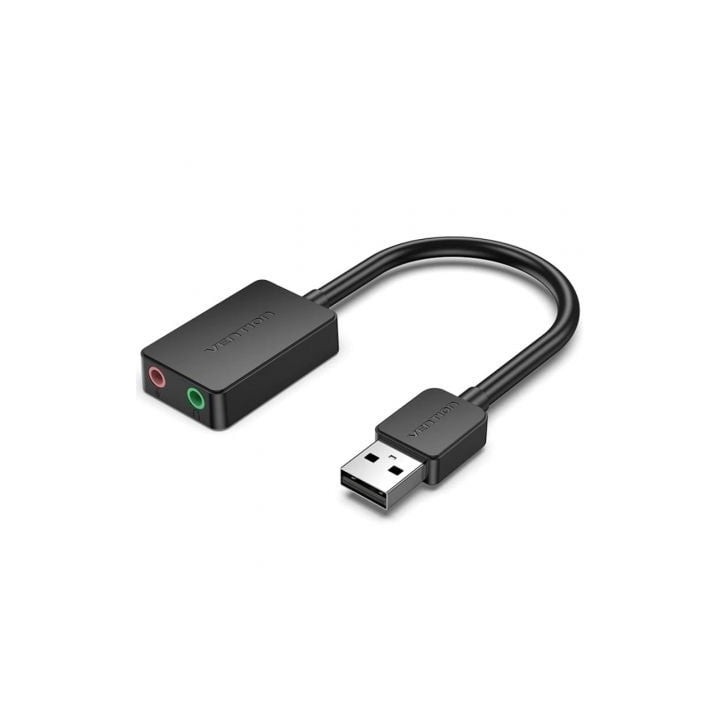 Tarjeta de Sonido Vention CDYB0/ 2.1/ Negro