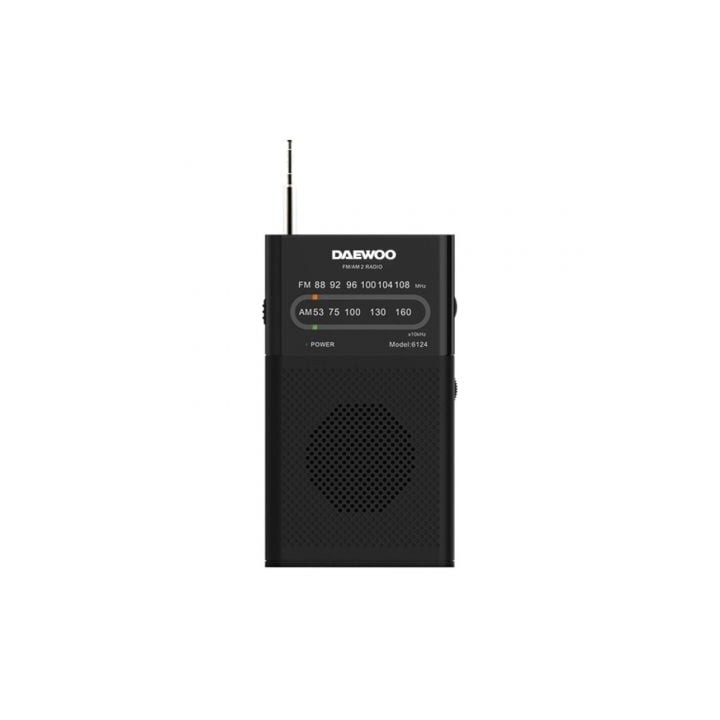 Radio Portátil Daewoo DW1027/ Negra