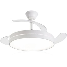 Ventilador de Techo Daewoo con aspas retráctiles DW5008/ 30W/ 3 Aspas/ 6 Velocidades