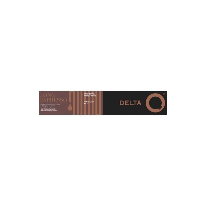 Cápsula Delta Delta Q-Long Espresso para cafeteras Delta/ Caja de 10