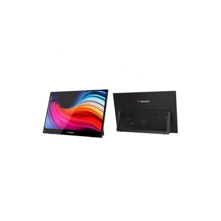 Monitor Portátil Táctil Verbatim Touch Light 14"/ Full HD/ Multimedia/ Negro