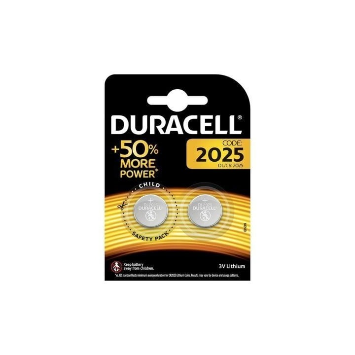 Pack de 2 Pilas de Botón Duracell DL2025B2/ 3V