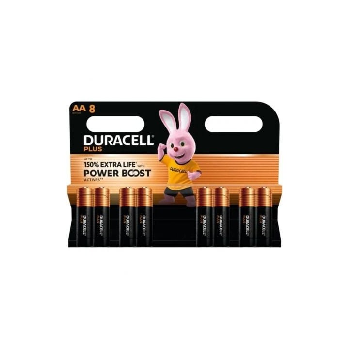 Pack de 8 Pilas AA Duracell Plus Power Boost DPBLR6B8/ 1.5V/ Alcalinas