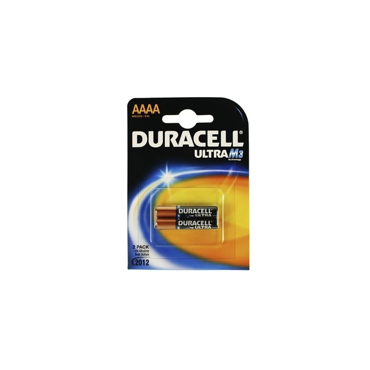Pack de 2 Pilas AAAA Duracell Ultra MX2500/ 1.5V/ Alcalinas