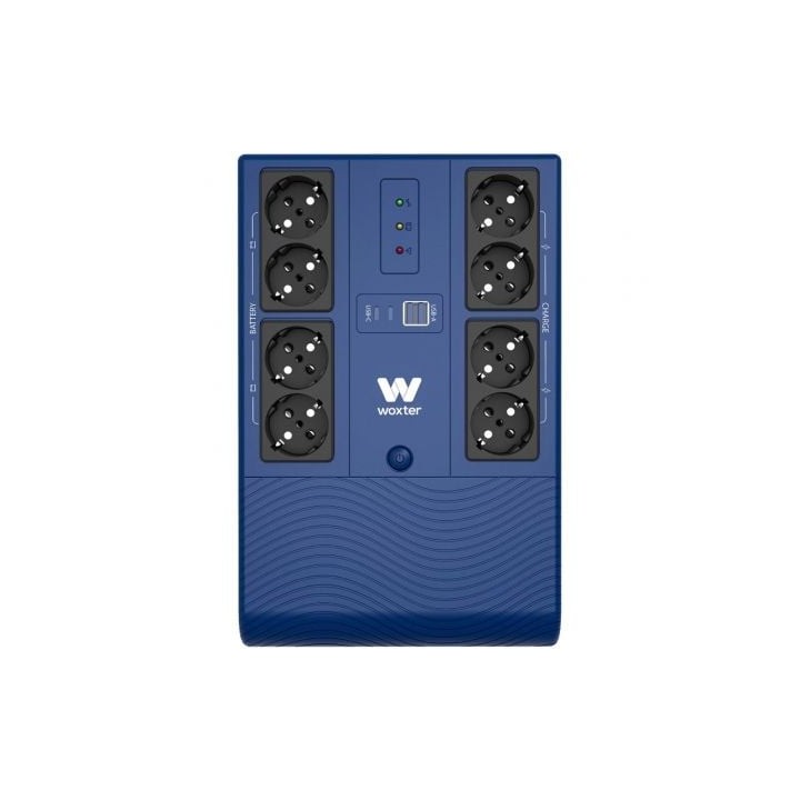 SAI Línea Interactiva Woxter Multibase UPS 800 VA/ 800VA-480W/ 8 Salidas/ Formato Torre