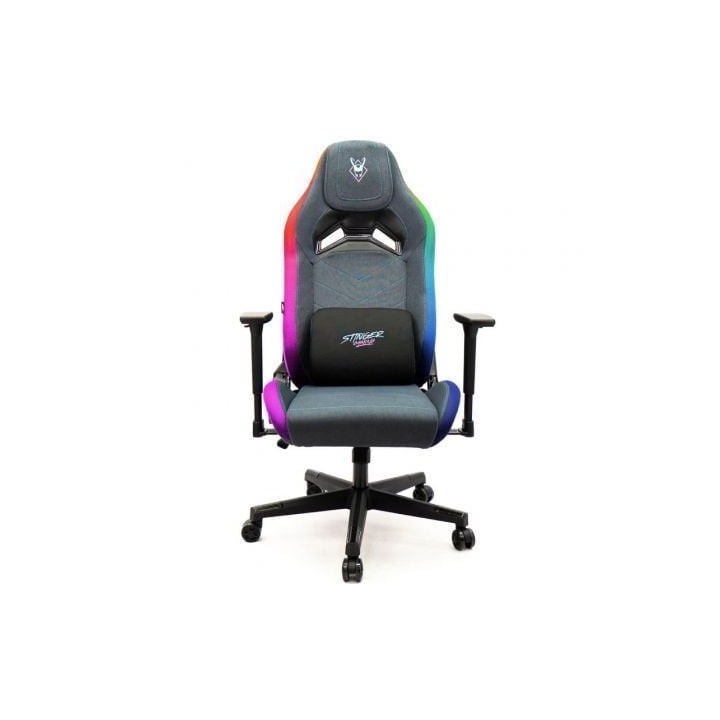 Silla Gaming Woxter Stinger Station Elite/ Luces LED/ Azul y Rosa
