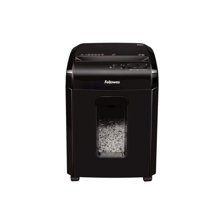 Destructora Fellowes 10M/ Corte en Partículas de 2 x 12mm/ Negra