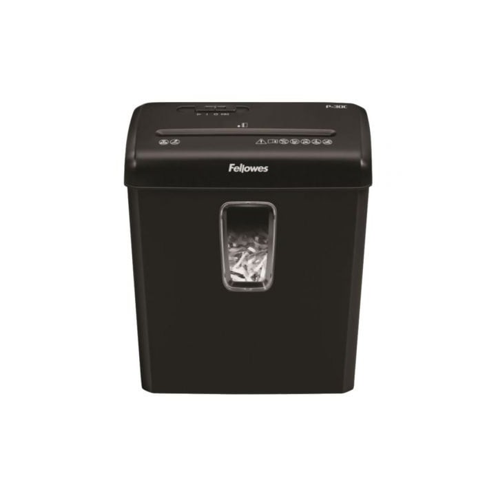 Destructora Fellowes P-30C/ Corte en Partículas de 4 x 34mm/ Negra