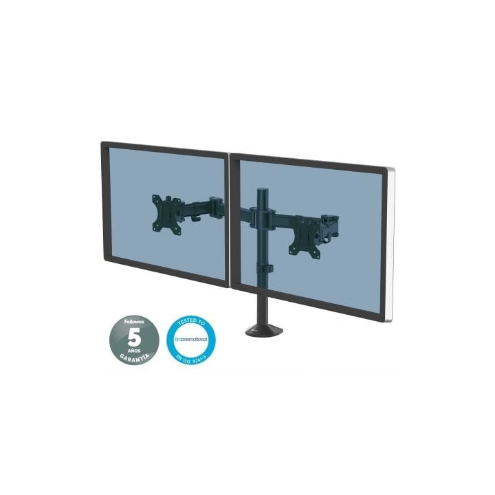 Soporte de Mesa para 2 Monitores Fellowes 8502601/ hasta 8kg