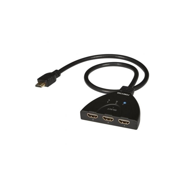 Switch HDMI 3 en 1 Fonestar FO-513/ 3xHDMI