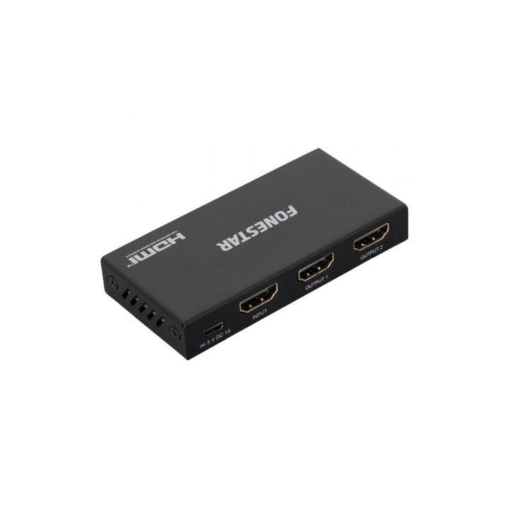 Duplicador HDMI Fonestar FO-22S2ED/ 2x HDMI Hembra - HDMI Macho