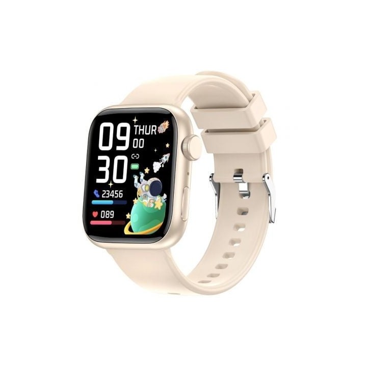Smartwatch Forever IGo Watch 3 JW-500/ Notificaciones/ Frecuencia Cardíaca/ Marfil
