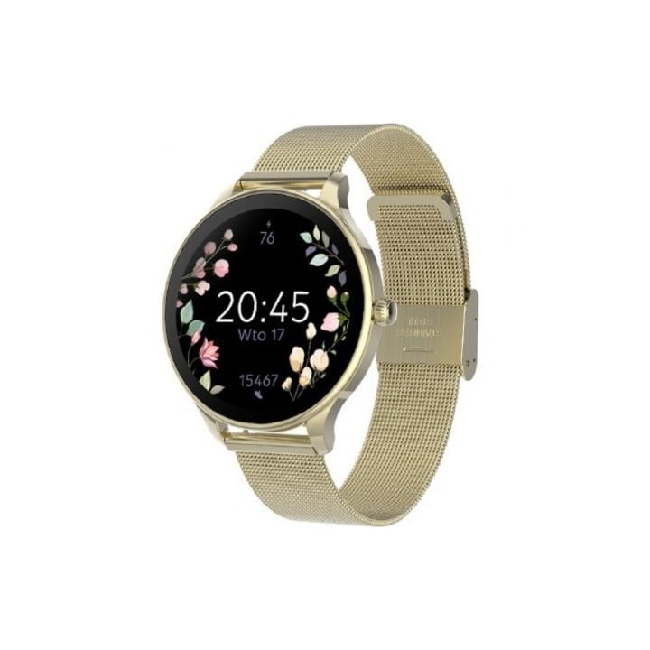 Smartwatch Forever Velora SB-306/ Notificaciones/ Frecuencia Cardíaca/ Oro