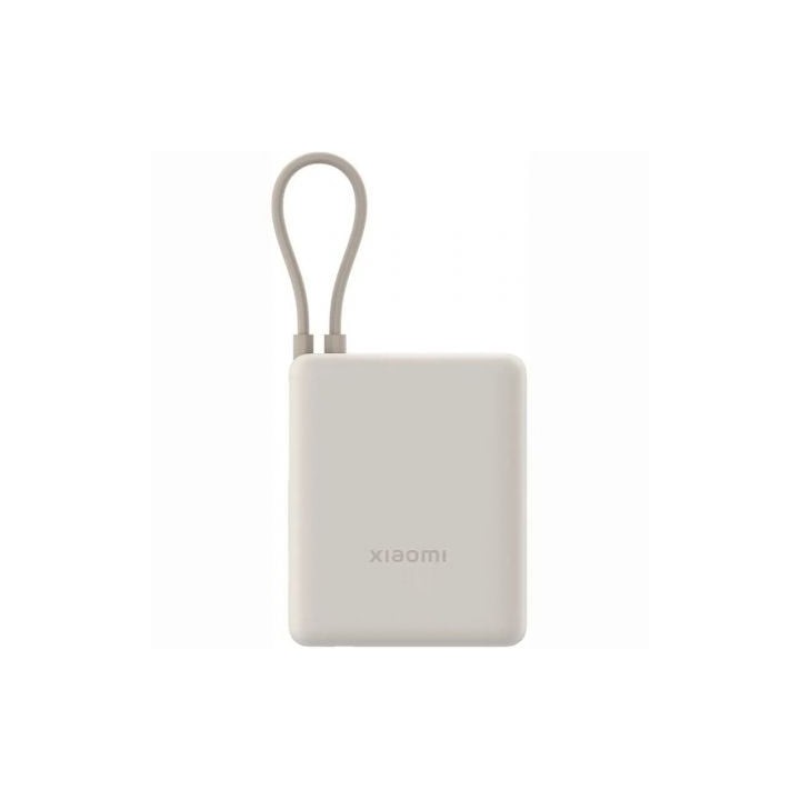 Powerbank 10000mAh Xiaomi 33W Power Bank Integrated Cable/ 33W/ Beige/ Incluye Cable USB Tipo-C