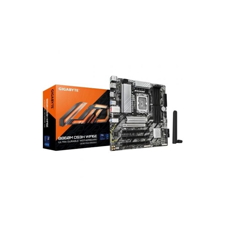 Placa Base Gigabyte B860M DS3H WIFI6E Socket 1851/ DDR5/ PCIe 5.0/ Micro ATX