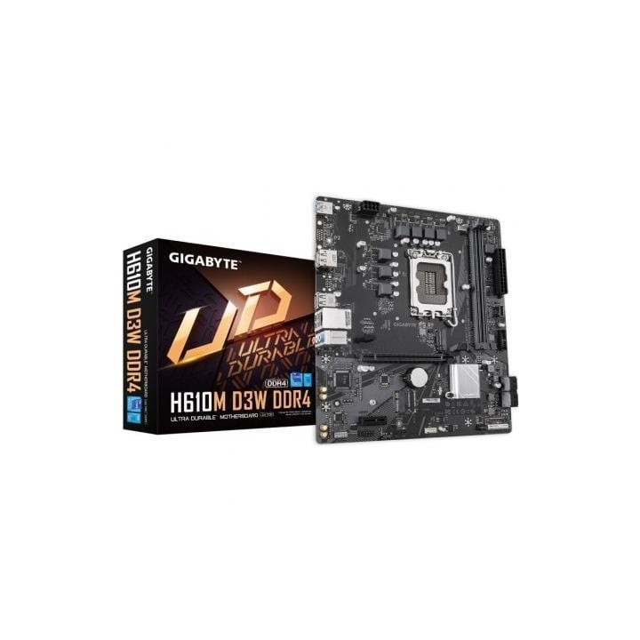 Placa Base Gigabyte H610M D3W DRR4 Socket 1700/ DDR4/ PCIe 4.0/ Micro ATX