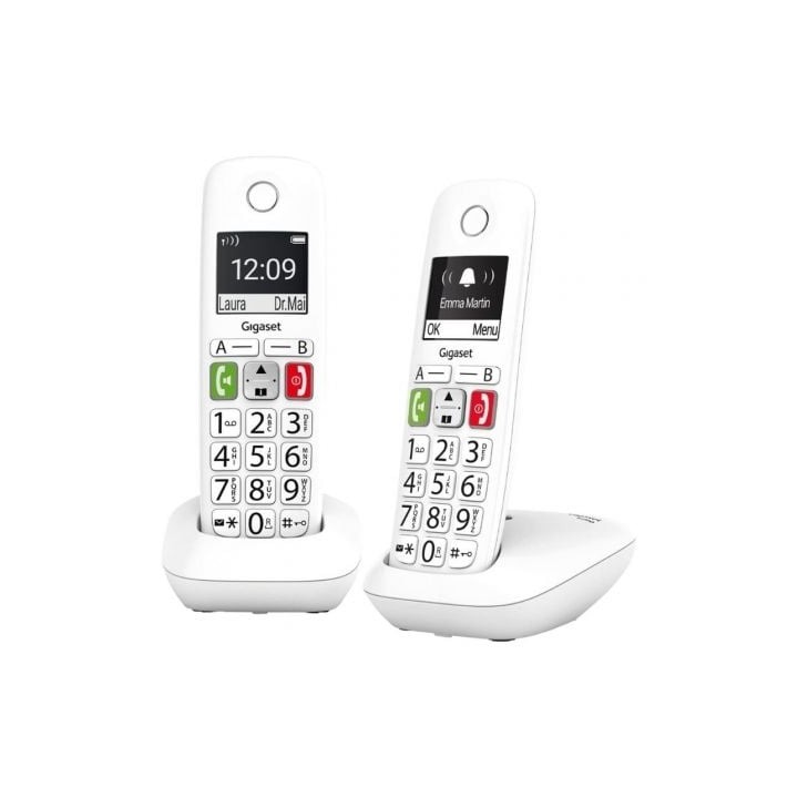 Teléfono Inalámbrico Gigaset E290/ Pack DUO/ Blanco
