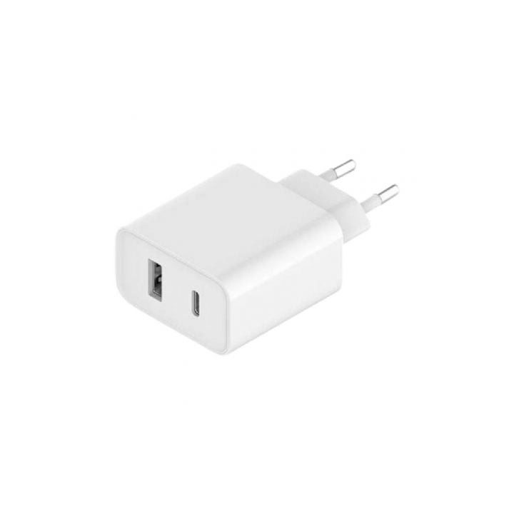 Cargador de Pared Xiaomi Mi 33W Wall Charger/ 1xUSB Tipo-C/ 1xUSB/ 33W