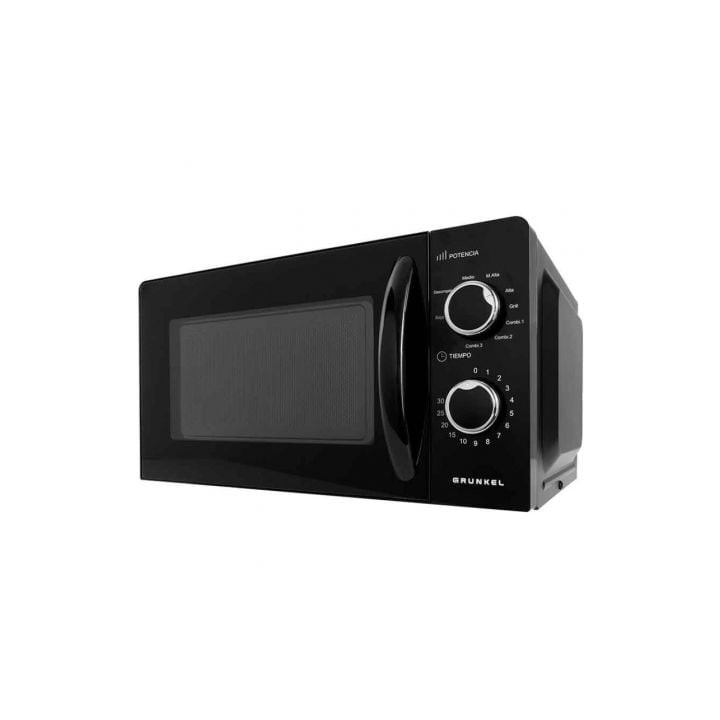 Microondas Grunkel MWG-20NG/ 700W/ Capacidad 20L/ Funcion Grill/ Negro