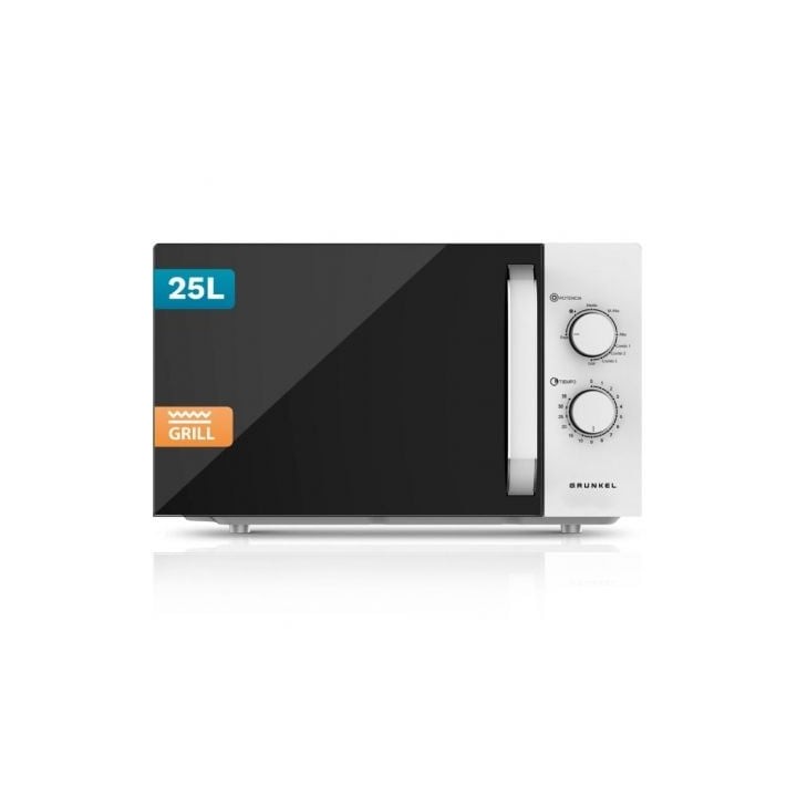 Microondas Grunkel MWG-25GRILL/ 850W/ Capacidad 25L/ Funcion Grill/ Blanco