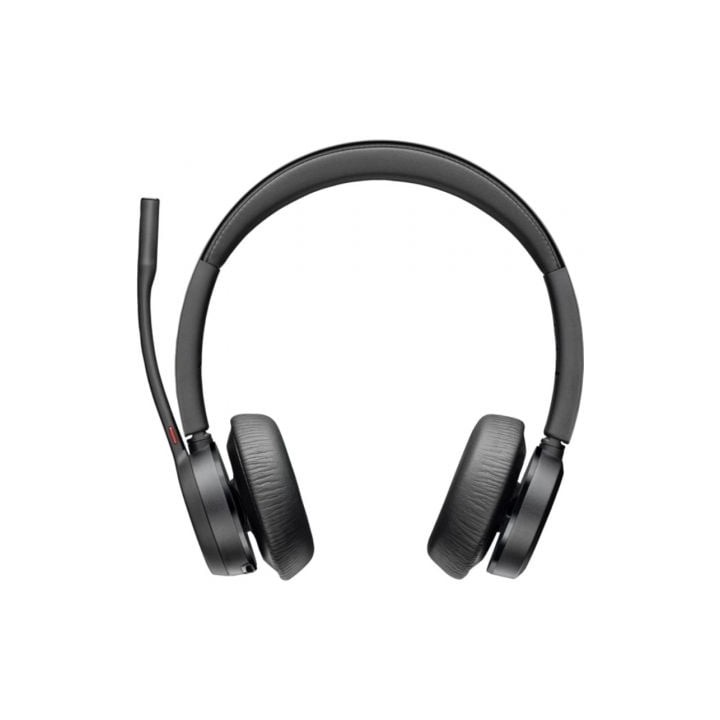 Auriculares Inalámbricos Poly Voyager 4320 + Adaptador BT700 + Base de Carga/ con Micrófono/ Bluetooth/ Negros