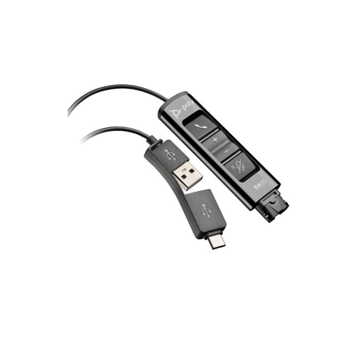 Adaptador QD USB Poly DA85 786C7AA/ QD Macho/ USB Macho - USB Tipo-C Macho