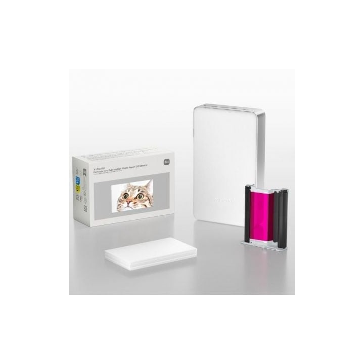 Papel Fotográfico para Sublimación Xiaomi Portable Dye-Sublimation Photo Paper/ 5 x 7.6cm/ 20 Hojas