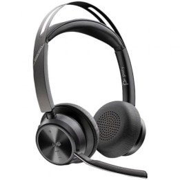 Auriculares Inalámbricos Poly Voyager Focus 2 para Microsoft Teams + Adaptador USB-C-A + Soporte de Carga/ con Micrófono/ Bluet