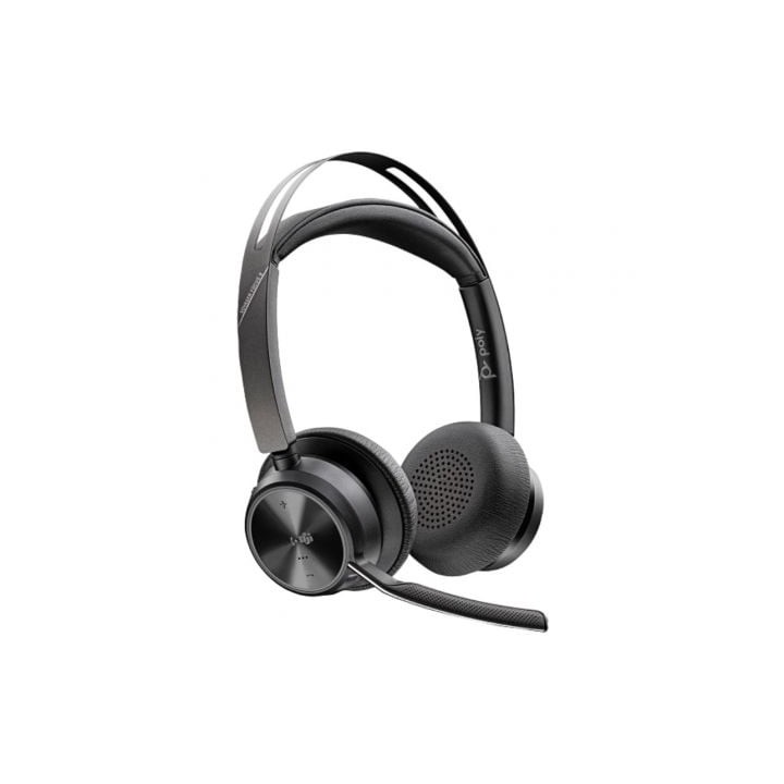 Auriculares Inalámbricos Poly Voyager Focus 2 para Microsoft Teams + Adaptador USB-C-A + Soporte de Carga/ con Micrófono/ Bluet