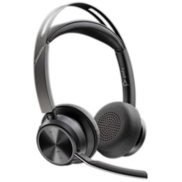 Auriculares Inalámbricos PolyVoyager Focus 2 USB-C-C + Adaptador USB-C/A/ con Micrófono/ Bluetooth/ Negros
