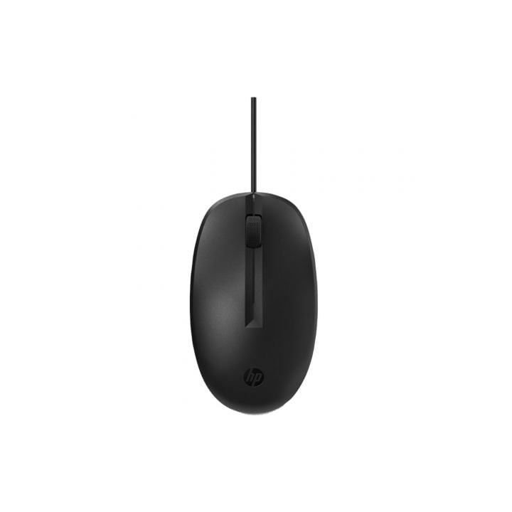 Ratón HP 128/ Hasta 1200 DPI/ Negro