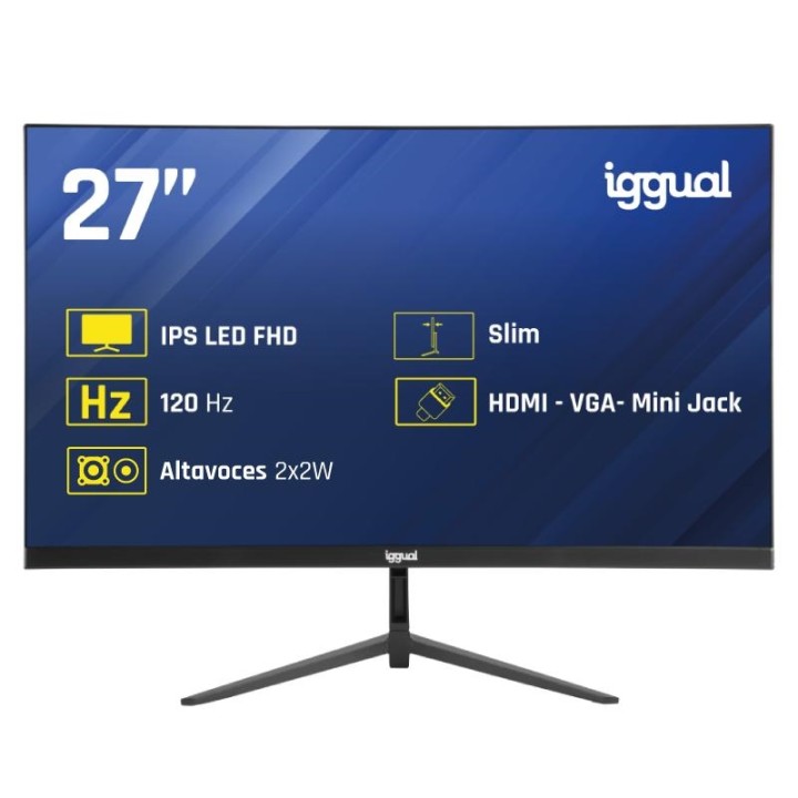 iggual Monitor 27" IPS 1ms FHD 120Hz VGA HDMI MM