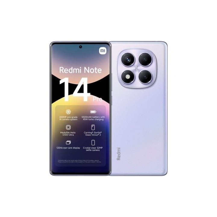 Smartphone Xiaomi Redmi Note 14 Pro 8GB/ 256GB/ 6.67"/ Purpura