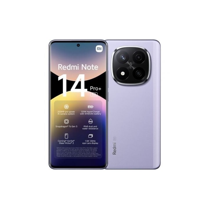 Smartphone Xiaomi Redmi Note 14 Pro+ 12GB/ 512GB/ 6.67"/ 5G/ Púrpura