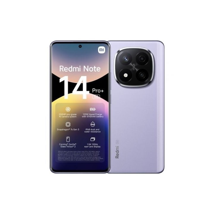 Smartphone Xiaomi Redmi Note 14 Pro+ 8GB/ 256GB/ 6.67"/ 5G/ Púrpura