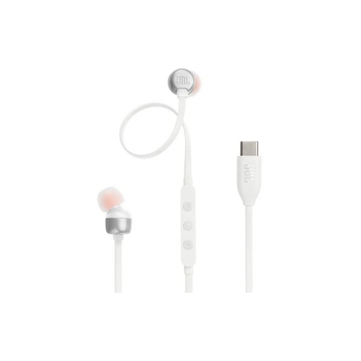 Auriculares Intrauditivos JBL Tune 310C/ con Micrófono/ Blancos