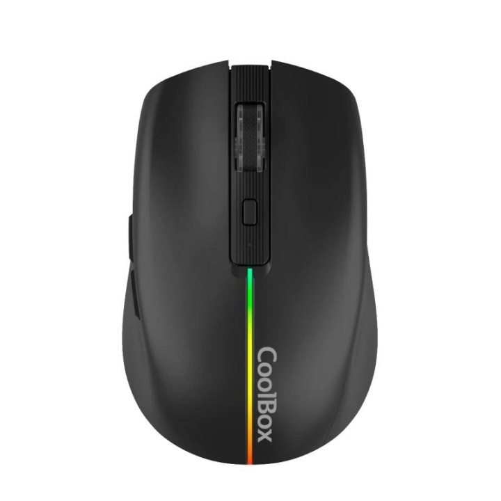 Coolbox Gaming Ratón W01 1600DPI Inalámbrico Negr