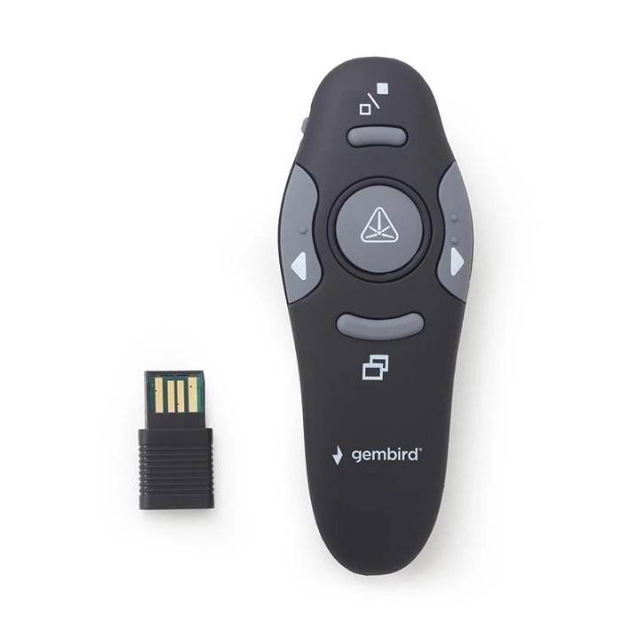 GEMBIRD Presentador inalámbrico láser adapt USB