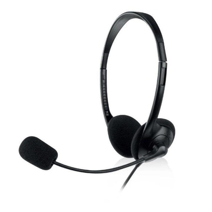 EWENT EW3568 Auricular USB+micrófono cable 2,1m
