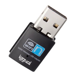iggual Adaptador USB Wifi 300 Mbps mono 2.4GHz