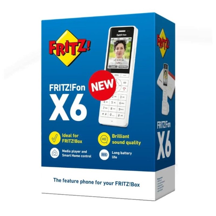 FRITZ!Fon X6 Teléfono Inalámbrico Blanco 300 m