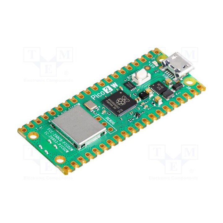 Acessórios: disco prototípico Raspberry Pi PICO 2 W 2,4GHz