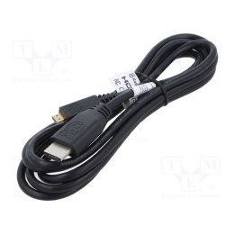 Cabo de conexão preta 2m HDMI ficha,micro HDMI ficha