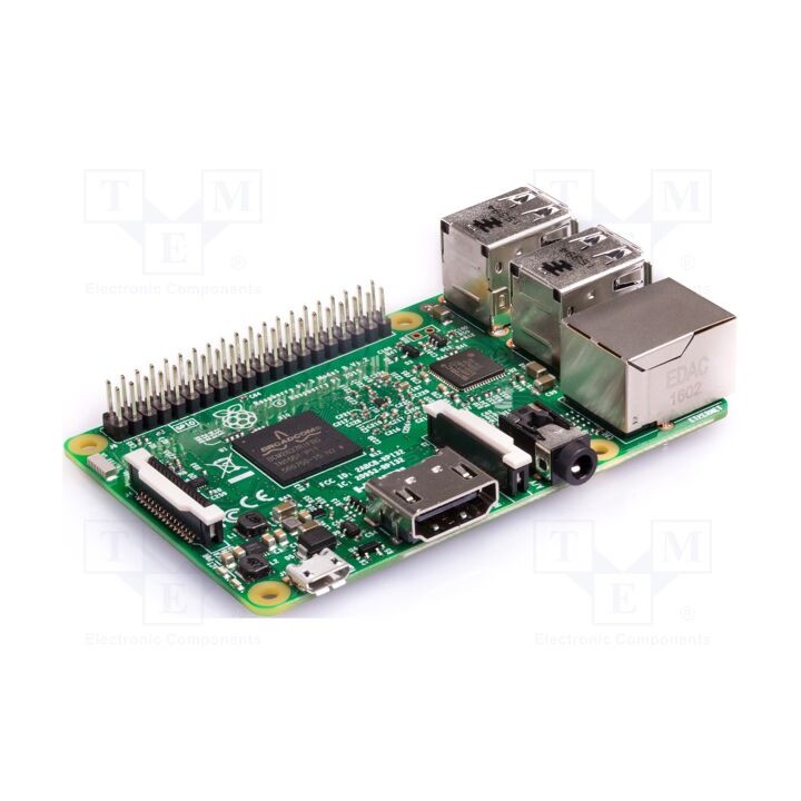 Computador monoplaca Raspberry Pi 3 1,2GHz BCM2837 1GBRAM