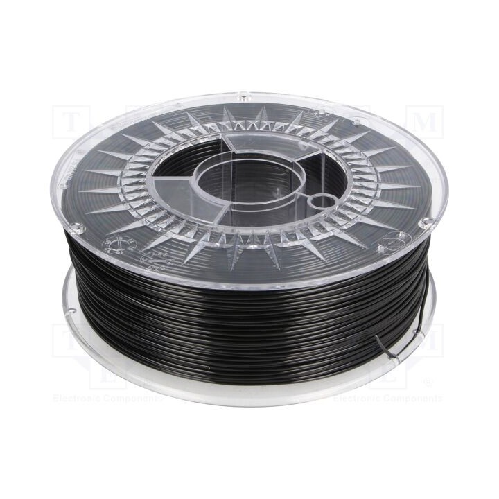 Filamento: PET-G Ø: 1,75mm preta 220÷250°C 1kg