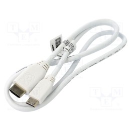 Cabo de conexão branca 1m HDMI ficha,mini HDMI ficha