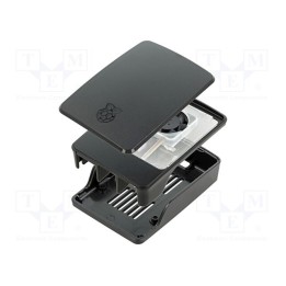 Caixa Cor: preta Mat.caixa: ABS Raspberry Pi 5