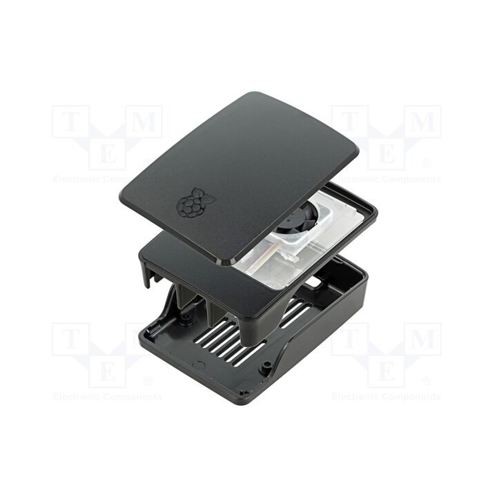 Caixa Cor: preta Mat.caixa: ABS Raspberry Pi 5